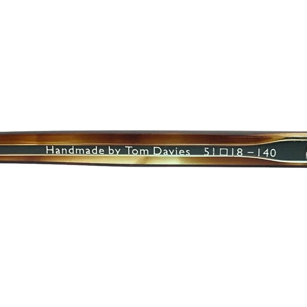 Tom Davies Eyeglasses Frames TD749 Col. 1596 Brown Tortoise on Blue 51-18-140